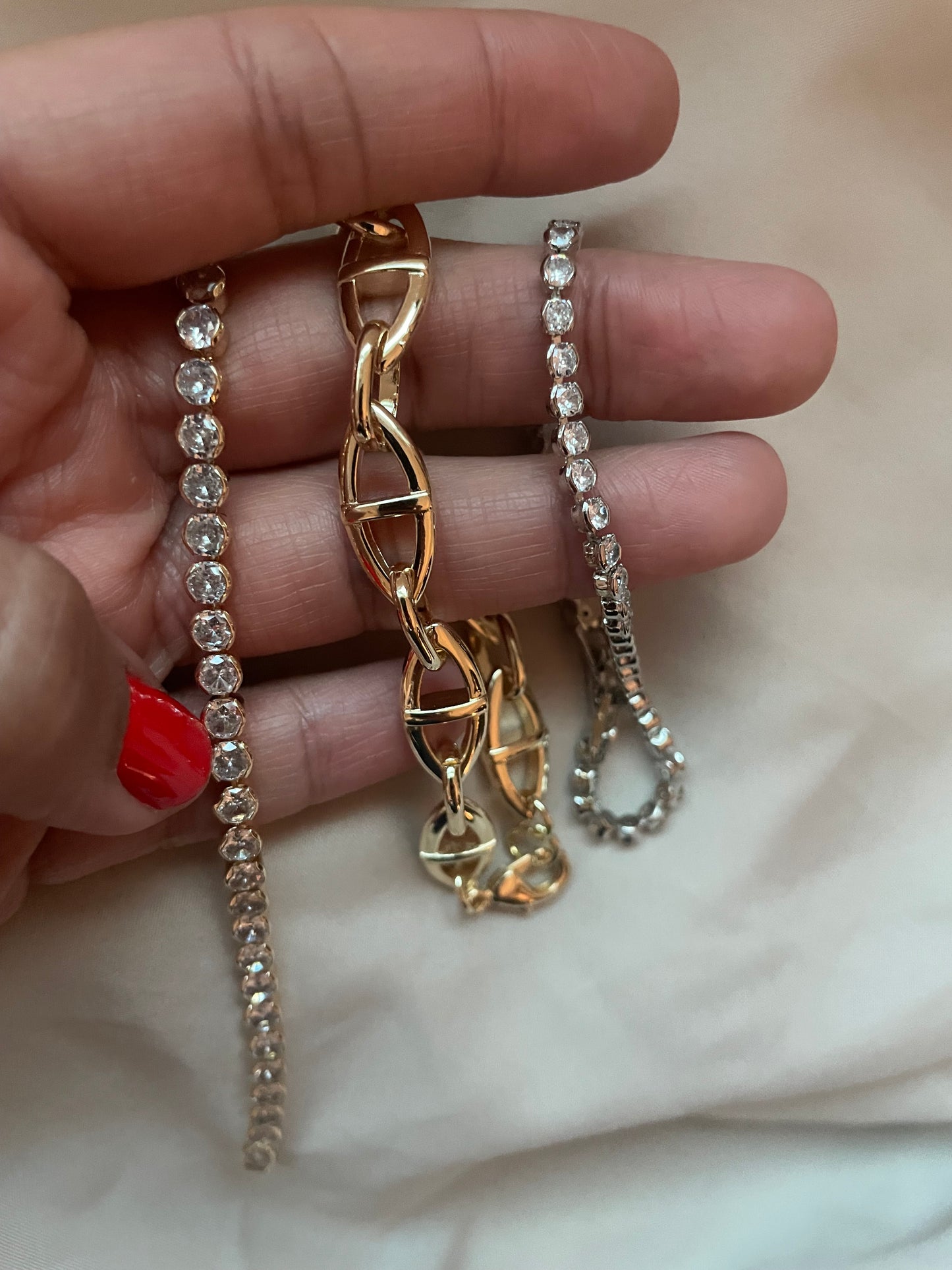 Abigaia Stud Bracelet Silver