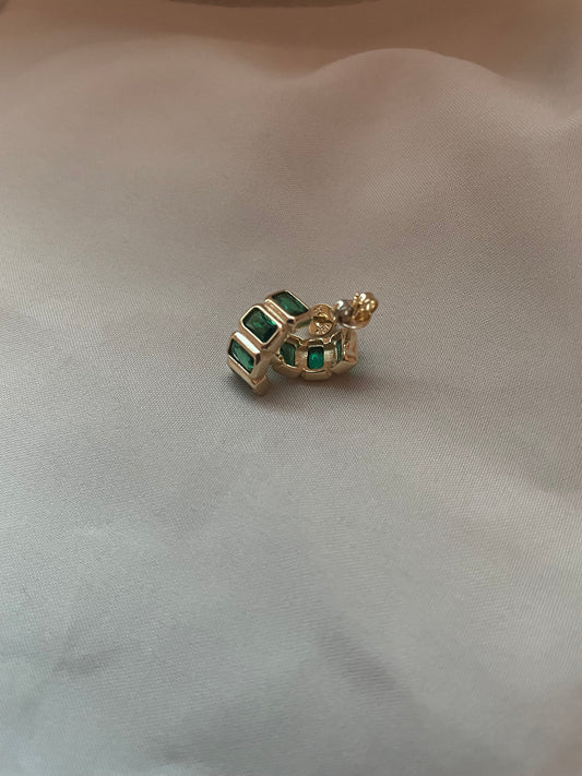 Grace Emerald Mini Hoop