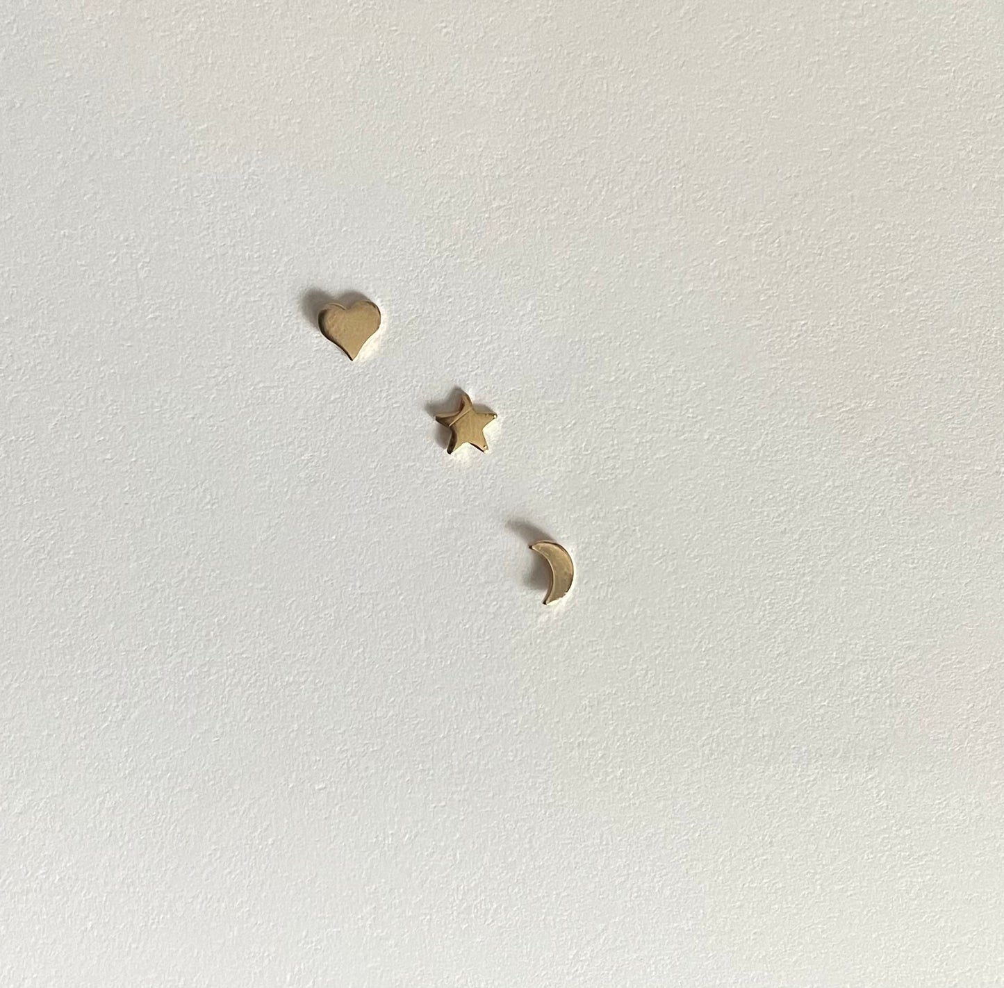 Moon n’ back Stud Earrings