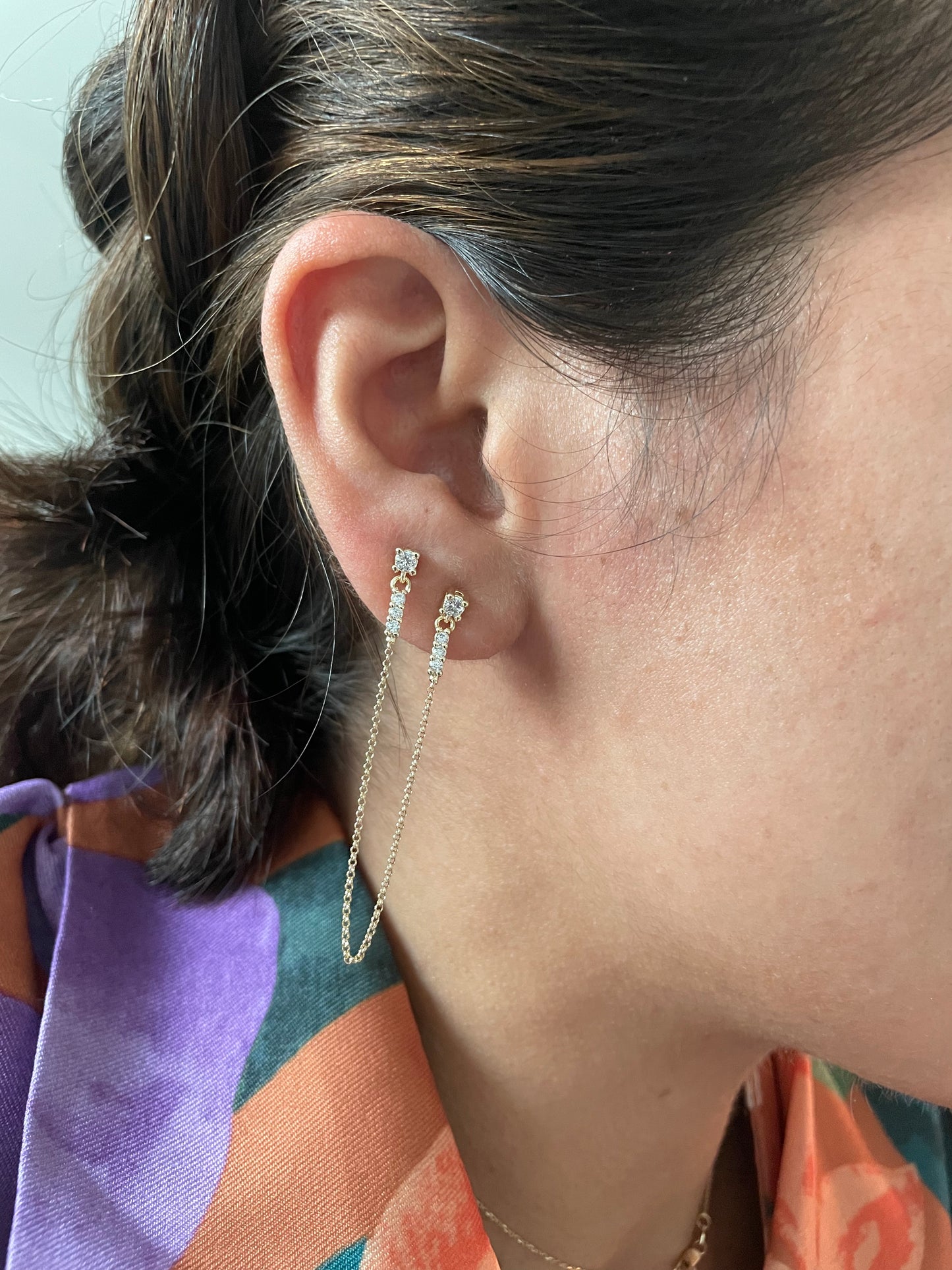 Candace Double Pierce Earrings
