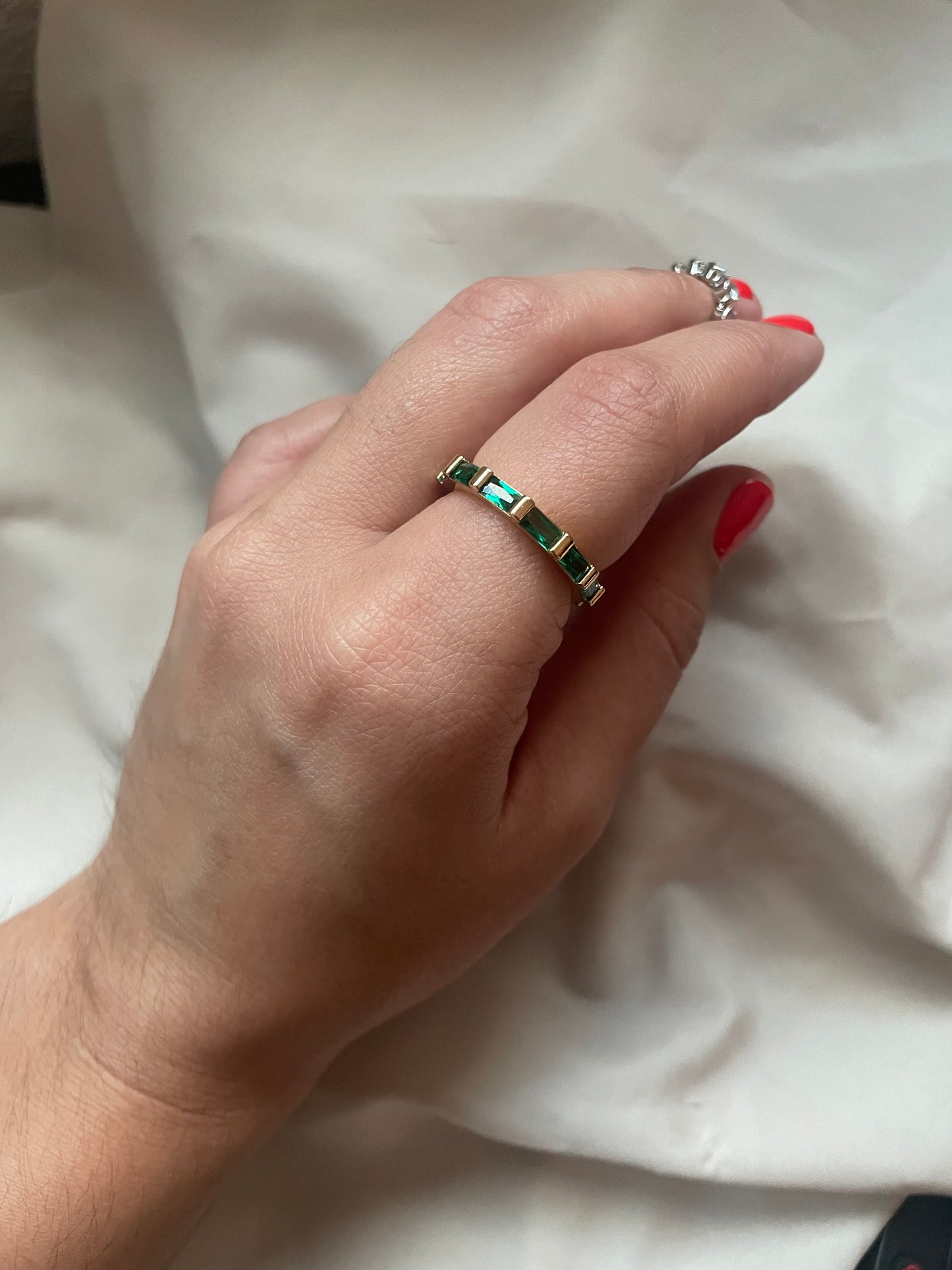 Elisha Emerald Ring