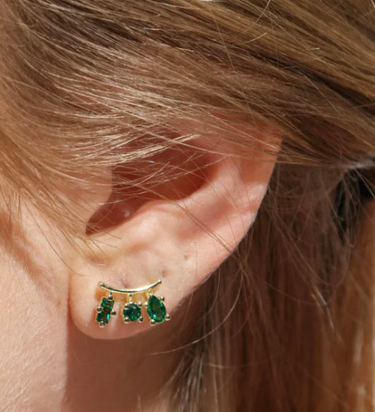 Drusilla Emerald Stud Earrings